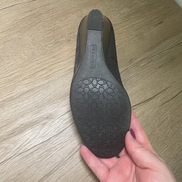 Women's Size 8 Coach Tate Open Toe Wedge - Picture 8 of 10